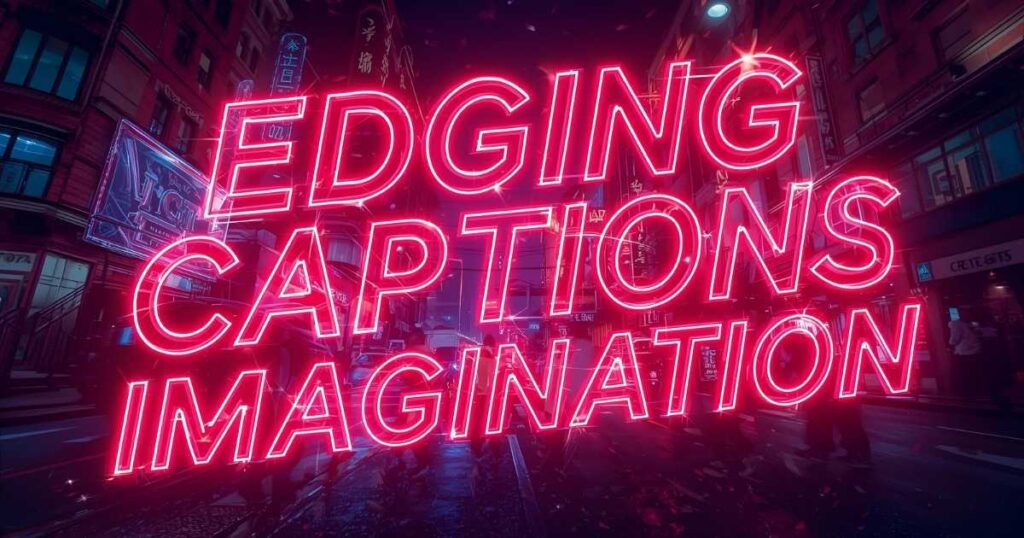 Edging Captions To Ignite Your Imagination