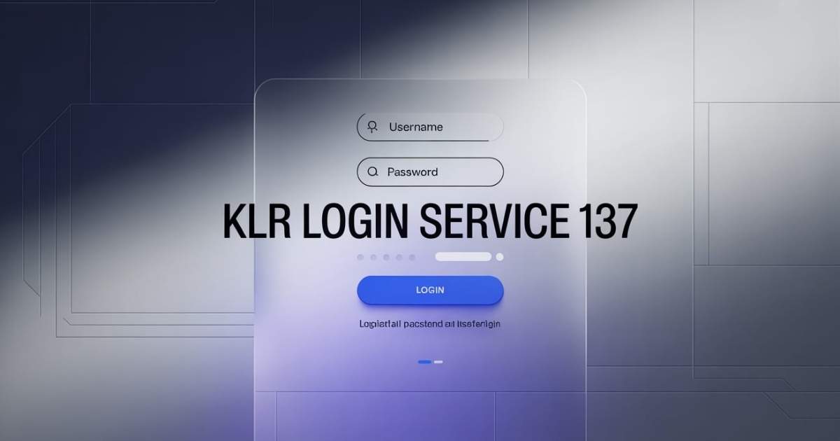 KLR Login Service 137